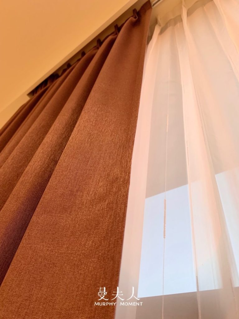 主臥 窗簾 一布一紗