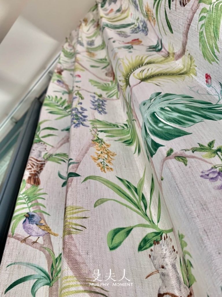 客廳窗簾 緹花布