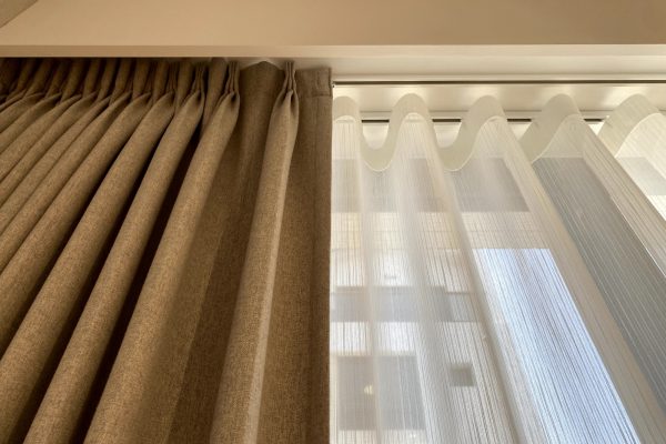 亞麻布簾_蛇行紗簾
